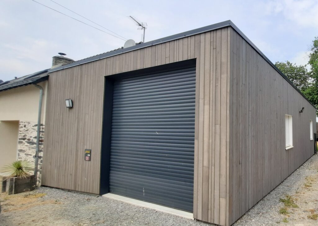 Abc Charpente Charpente Et Menuiserie Interieure En Loire Atlantique 44 EXTENSION GARAGE BARDAGE CHATAIGNER